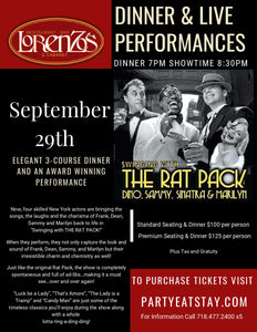 The Rat Pack, Friday September 29th 2023